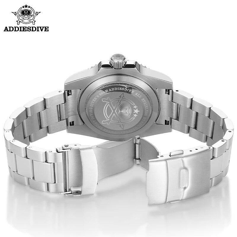 Men's Dive Watch, Water Resistant, Quartz, ADDIESDIVE, H3-2Q, Homage Watch for Men in Their 40s and 50s