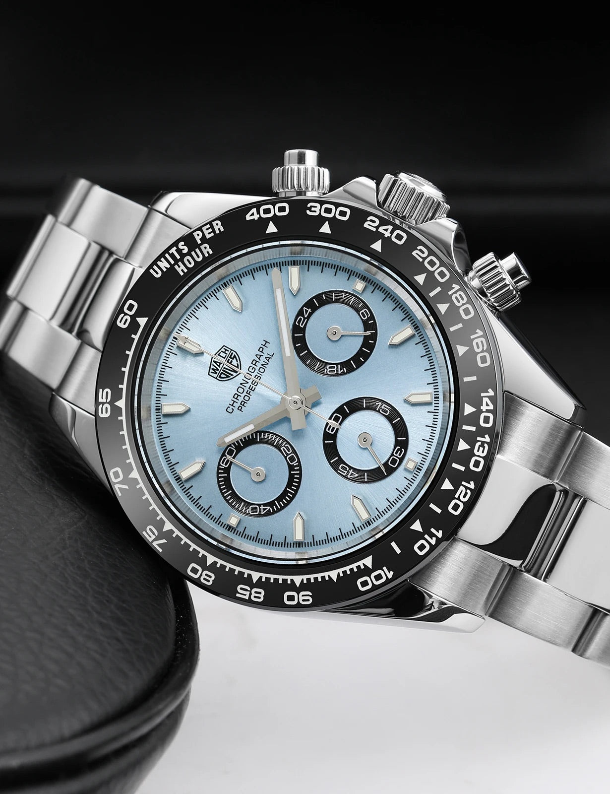 腕時計 メンズ 40代 50代 クロノグラフ オマージュウォッチ クォーツ メカクォーツ 39mm WATCHDIVES WD16500