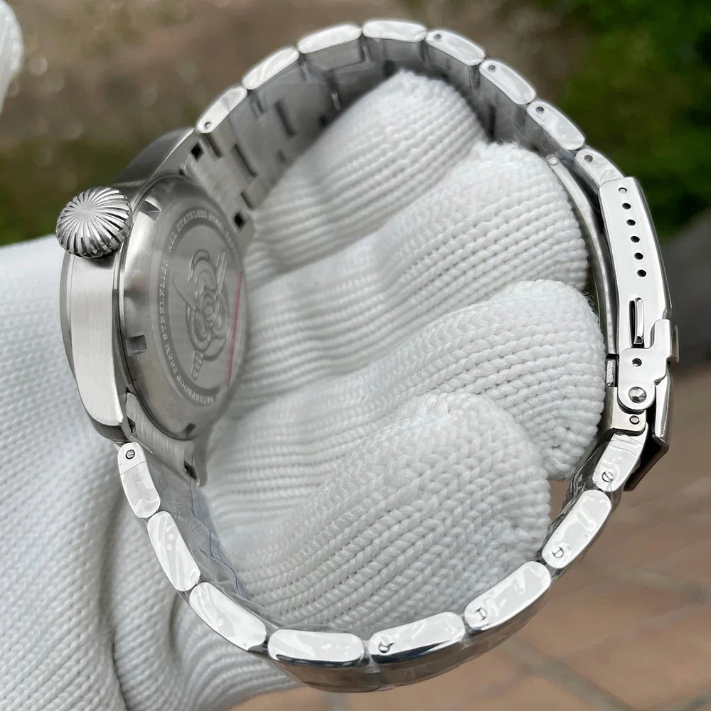 パイロットウォッチ ミリタリー 腕時計 メンズ 40代 50代 クォーツ式 オマージュ 24時間計 39mm STEELFLIER SF746