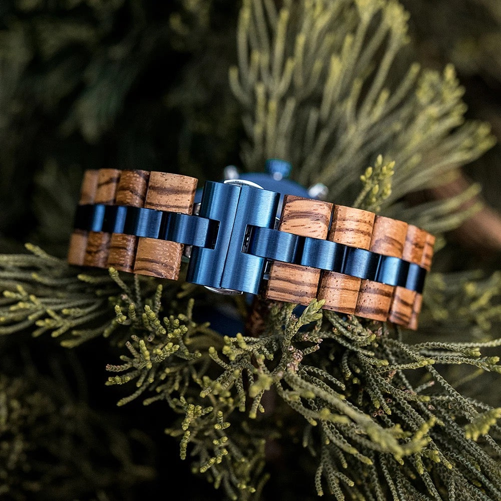 BOBO BIRD Sun and Moon GT-111 Wooden Quartz Chronograph Watch for Men in their 40s and 50s