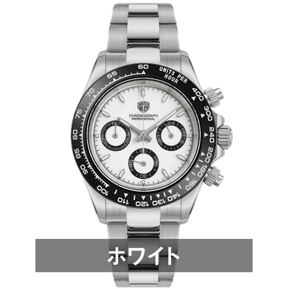 腕時計 メンズ 40代 50代 クロノグラフ オマージュウォッチ クォーツ メカクォーツ 39mm WATCHDIVES WD16500