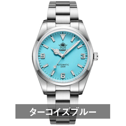 自動巻き腕時計 メンズ 40代 50代 オマージュウォッチ 機械式 手巻き 防水 38mm マット仕上げ ADDIESDIVE AD2112