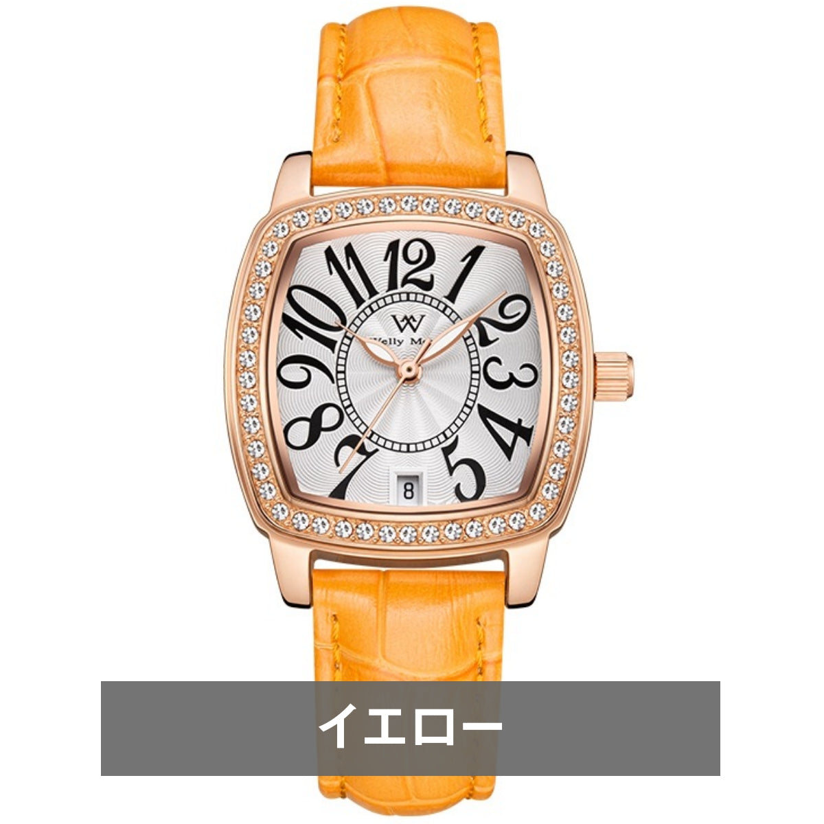 腕時計 レディース 女性 20代 30代 クォーツ レザーバンド 革ベルト 日付 クイックレバー 防水 WELLY MERCK WM073L