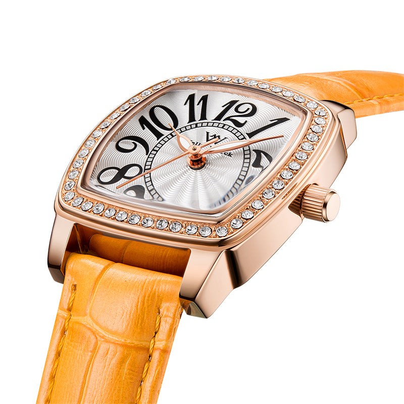 腕時計 レディース 女性 20代 30代 クォーツ レザーバンド 革ベルト 日付 クイックレバー 防水 WELLY MERCK WM073L