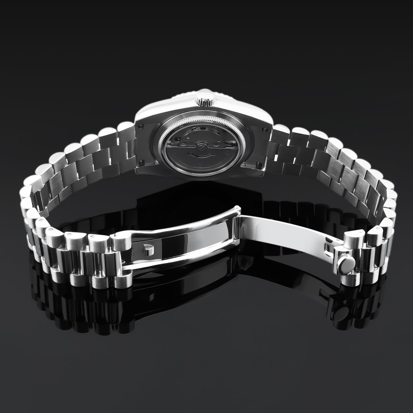 腕時計 メンズ 機械式 自動巻き 40代 50代 オマージュウォッチ デイデイト 手巻き 36mm 日付 曜日 CORGEUT 6002