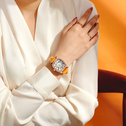 腕時計 レディース 女性 20代 30代 クォーツ レザーバンド 革ベルト 日付 クイックレバー 防水 WELLY MERCK WM073L