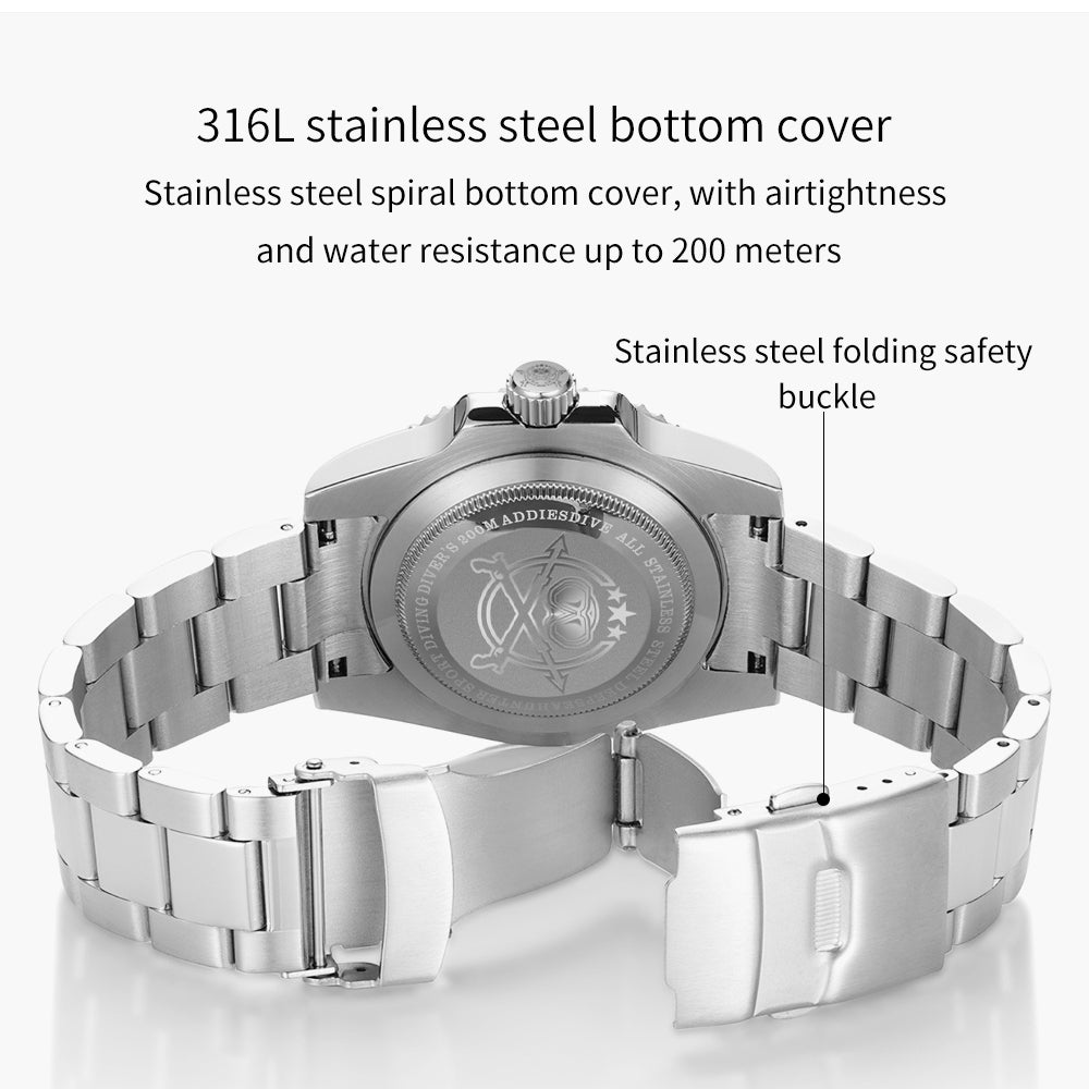 ADDIESDIVE H3AC Automatic Dive Watch for Men in their 40s and 50s, a Submariner Homage Watch