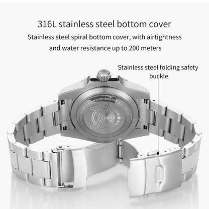 ADDIESDIVE H3AC Automatic Dive Watch for Men in their 40s and 50s, a Submariner Homage Watch