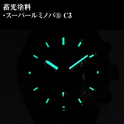 腕時計 メンズ 40代 50代 クロノグラフ オマージュウォッチ クォーツ オールブラック 39mm WELLY MERCK WM176