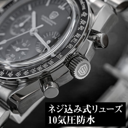 腕時計 メンズ 40代 50代 クロノグラフ オマージュウォッチ クォーツ メカクォーツ 40mm WATCHDIVES WD1860