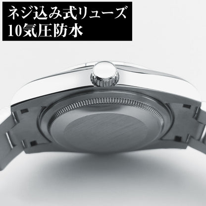自動巻き腕時計 メンズ 40代 50代 オマージュウォッチ デイデイト 機械式 手巻き 36mm アイスブルー CORGEUT 2029