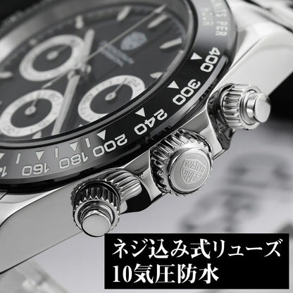腕時計 メンズ 40代 50代 クロノグラフ オマージュウォッチ クォーツ メカクォーツ 39mm WATCHDIVES WD16500