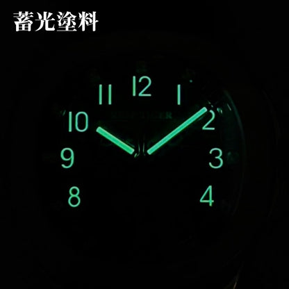 自動巻き腕時計 メンズ オマージュウォッチ 機械式 手巻き 日付 曜日 デイデイト ラバーベルト REEF TIGER RGA1805