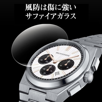 腕時計 メンズ 40代 50代 クロノグラフ オマージュウォッチ クォーツ メカクォーツ 41mm SPECHT & SOHNE SP0005