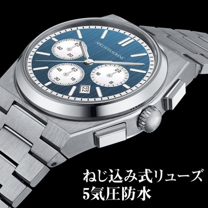 腕時計 メンズ 40代 50代 クロノグラフ オマージュウォッチ クォーツ メカクォーツ 41mm SPECHT & SOHNE SP0005