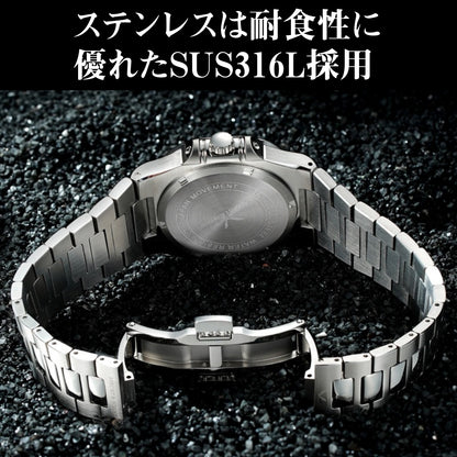 Men's Watch, Homage Watch for Men in Their 40s and 50s, Quartz/Mecha-Quartz Movement with 24-Hour Display, SPECHT &amp; SOHNE SP5980