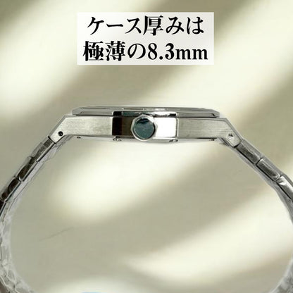 腕時計 メンズ 40代 50代 オマージュウォッチ クォーツ 2針 極薄 薄い 八角形 オクタゴン SPECHT & SOHNE SP0030