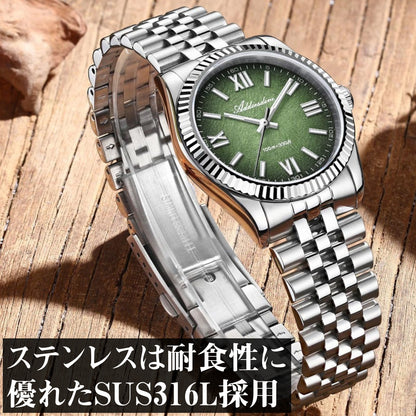 腕時計 メンズ 40代 50代 オマージュウォッチ クォーツ 防水 36mm VH31ムーブメント ADDIESDIVE AD2512