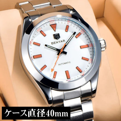 機械式腕時計 メンズ 40代 50代 オマージュウォッチ 自動巻き BENYAR BY-5218