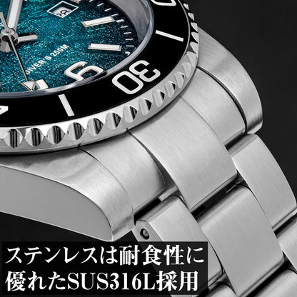 腕時計 メンズ 40代 50代 オマージュウォッチ クォーツ 20気圧防水 41mm ミヨタムーブメント ADDIESDIVE AD2513