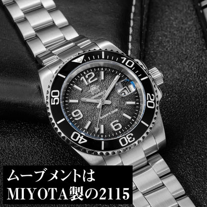 腕時計 メンズ 40代 50代 オマージュウォッチ クォーツ 20気圧防水 41mm ミヨタムーブメント ADDIESDIVE AD2513