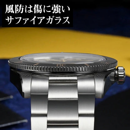 腕時計 メンズ 40代 50代 オマージュウォッチ クォーツ 20気圧防水 37mm アルミベゼル WATCHDIVES WD7922