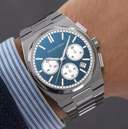 腕時計 メンズ 40代 50代 クロノグラフ オマージュウォッチ クォーツ メカクォーツ 41mm SPECHT & SOHNE SP0005