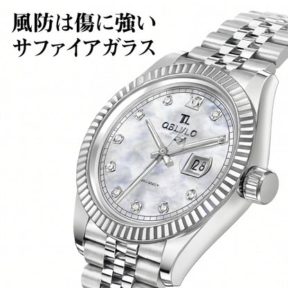 腕時計 メンズ 40代 50代 オマージュウォッチ クォーツ 防水 39mm スイス製ムーブメント OBLVLO RX-PE