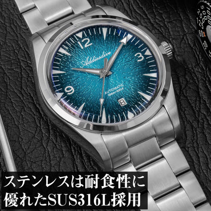 自動巻き腕時計 メンズ 40代 50代 オマージュウォッチ 機械式 手巻き付き 防水 39mm ADDIESDIVE AD2508