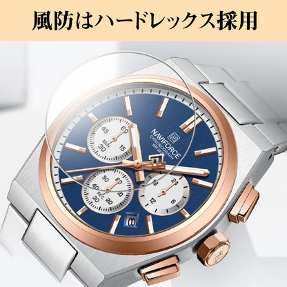 ペアウォッチ カップル 夫婦 クォーツ クロノグラフ ペア価格 日付 プレゼント ギフト NAVIFORCE NF8048