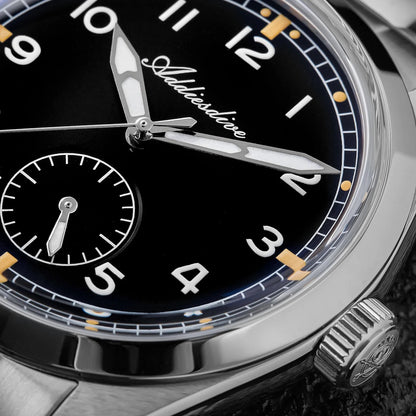 腕時計 メンズ パイロットウォッチ クォーツ 40代 50代 オマージュウォッチ 36mm 24時間計 ADDIESDIVE AD2099