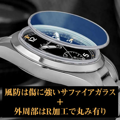 腕時計 メンズ パイロットウォッチ クォーツ 40代 50代 オマージュウォッチ 36mm 24時間計 ADDIESDIVE AD2099