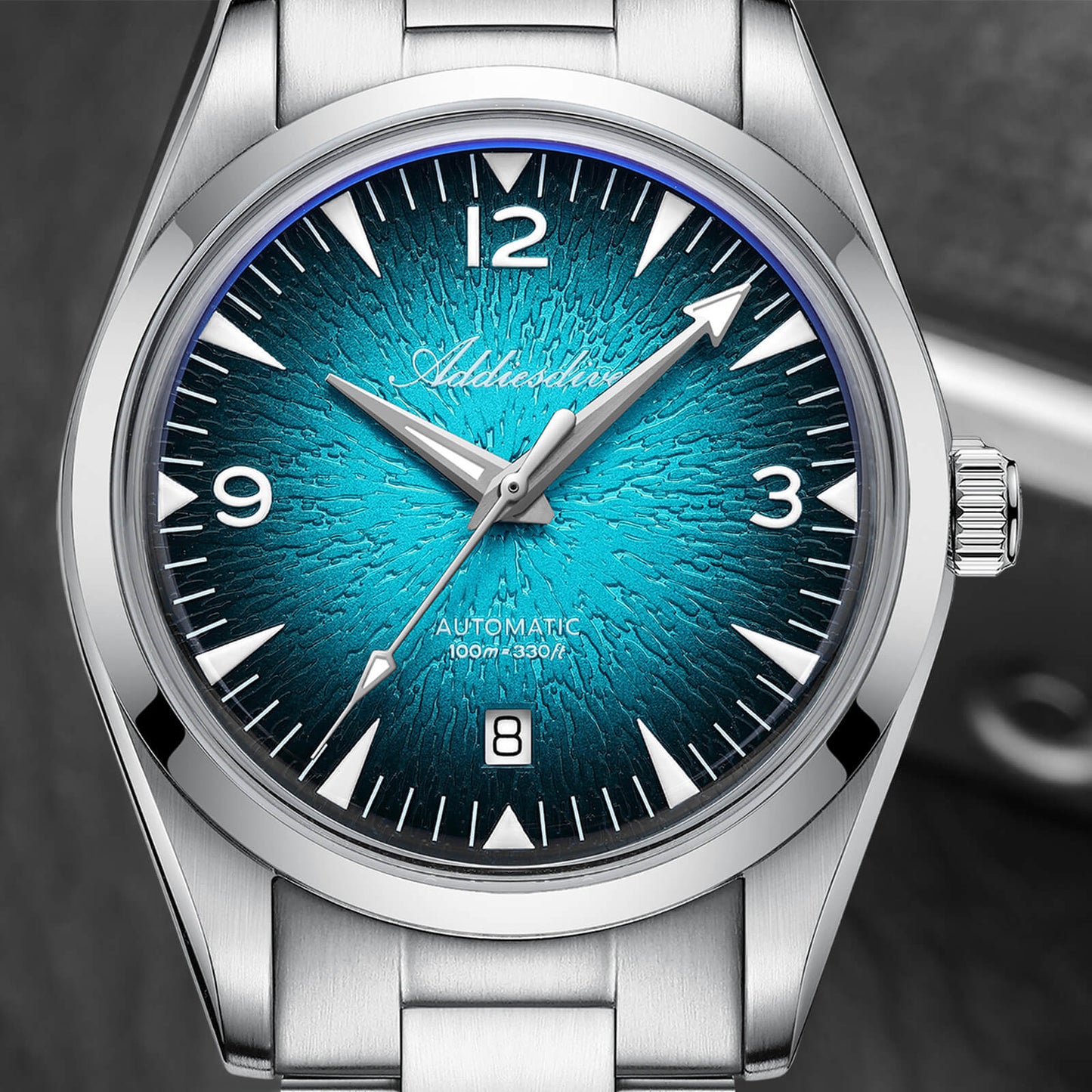 自動巻き腕時計 メンズ 40代 50代 オマージュウォッチ 機械式 手巻き付き 防水 39mm ADDIESDIVE AD2508