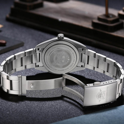 腕時計 メンズ 40代 50代 オマージュウォッチ クォーツ 防水 36mm マット仕上げ ADDIESDIVE AD2023QZ