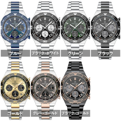 腕時計 メンズ 40代 50代 クロノグラフ オマージュウォッチ クォーツ 日付 42mm 高見え NAVIFORCE NF8049