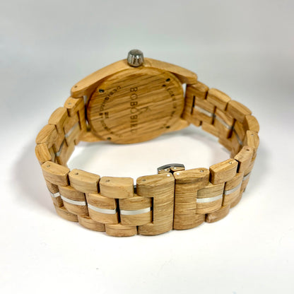 木製腕時計 ウッドウォッチ メンズ 40代 50代 クォーツ ブラック ブルー ゴールド ボボバード BOBO BIRD GT164