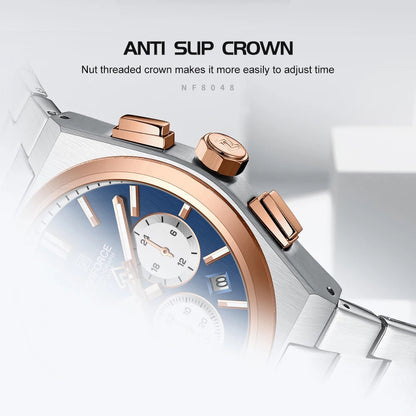 ペアウォッチ カップル 夫婦 クォーツ クロノグラフ ペア価格 日付 プレゼント ギフト NAVIFORCE NF8048