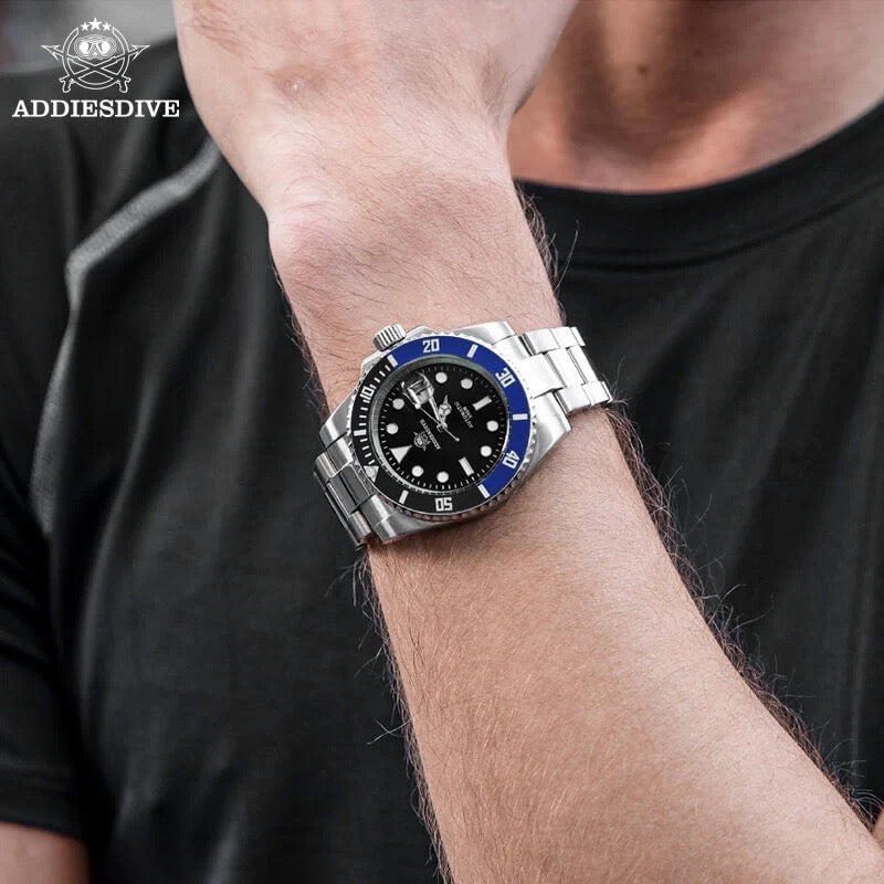 ADDIESDIVE H3AC Automatic Dive Watch for Men in their 40s and 50s, a Submariner Homage Watch