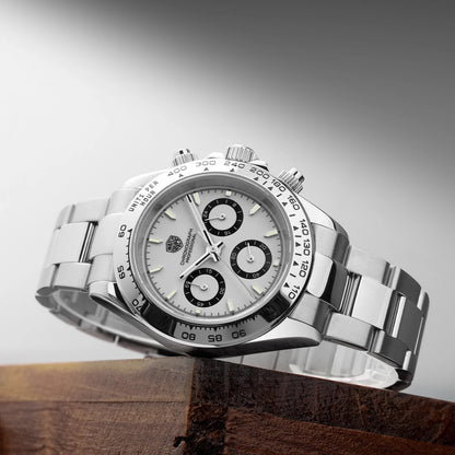 腕時計 メンズ 40代 50代 クロノグラフ オマージュウォッチ クォーツ メカクォーツ 39mm WATCHDIVES WD16500
