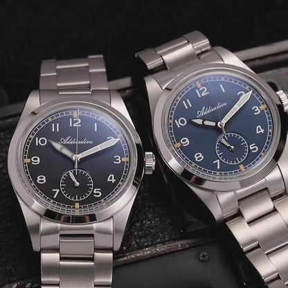 腕時計 メンズ パイロットウォッチ クォーツ 40代 50代 オマージュウォッチ 36mm 24時間計 ADDIESDIVE AD2099