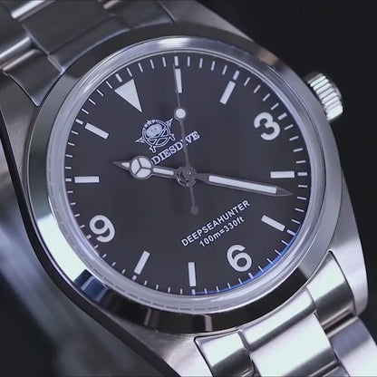 腕時計 メンズ 40代 50代 オマージュウォッチ クォーツ 防水 36mm マット仕上げ ADDIESDIVE AD2023QZ
